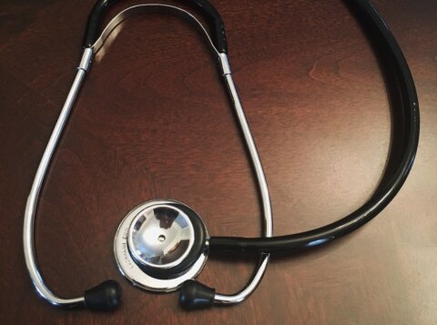 black stethoscope