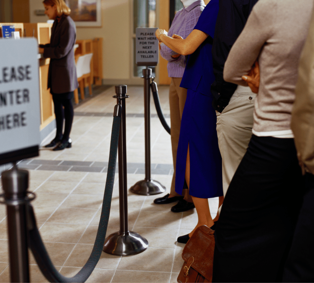 People waiting in line