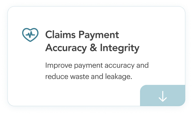 Claims Payment Accuracy & Integrity. Improve payment accuracy and reduce waste and leakage