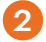 Orange circular step badge displaying the number 2 (Step 2)