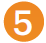 Step 5 badge: orange circle with white number 5, used as a step indicator