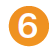 Orange circular badge with the white number 6 (step indicator)